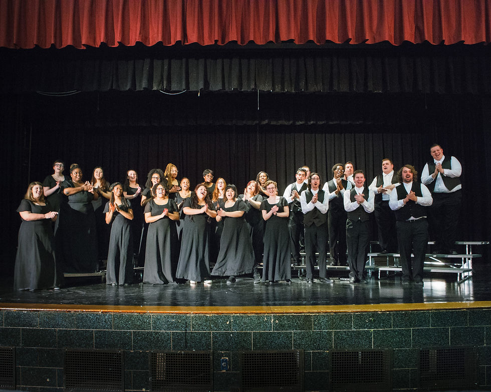 The Kean Univ. Concert Choir performing Joyful from Sister Act 2 in Hillside High School, 2017