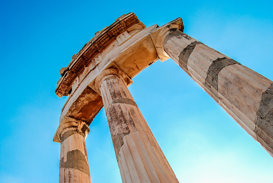 remains-of-Delphi-Tholos-in-Central-Gree