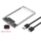 Thumbnail: USB 3.0/Type C HDD Enclosure 2.5 Inch SATA SSD External Hard Drive Case With