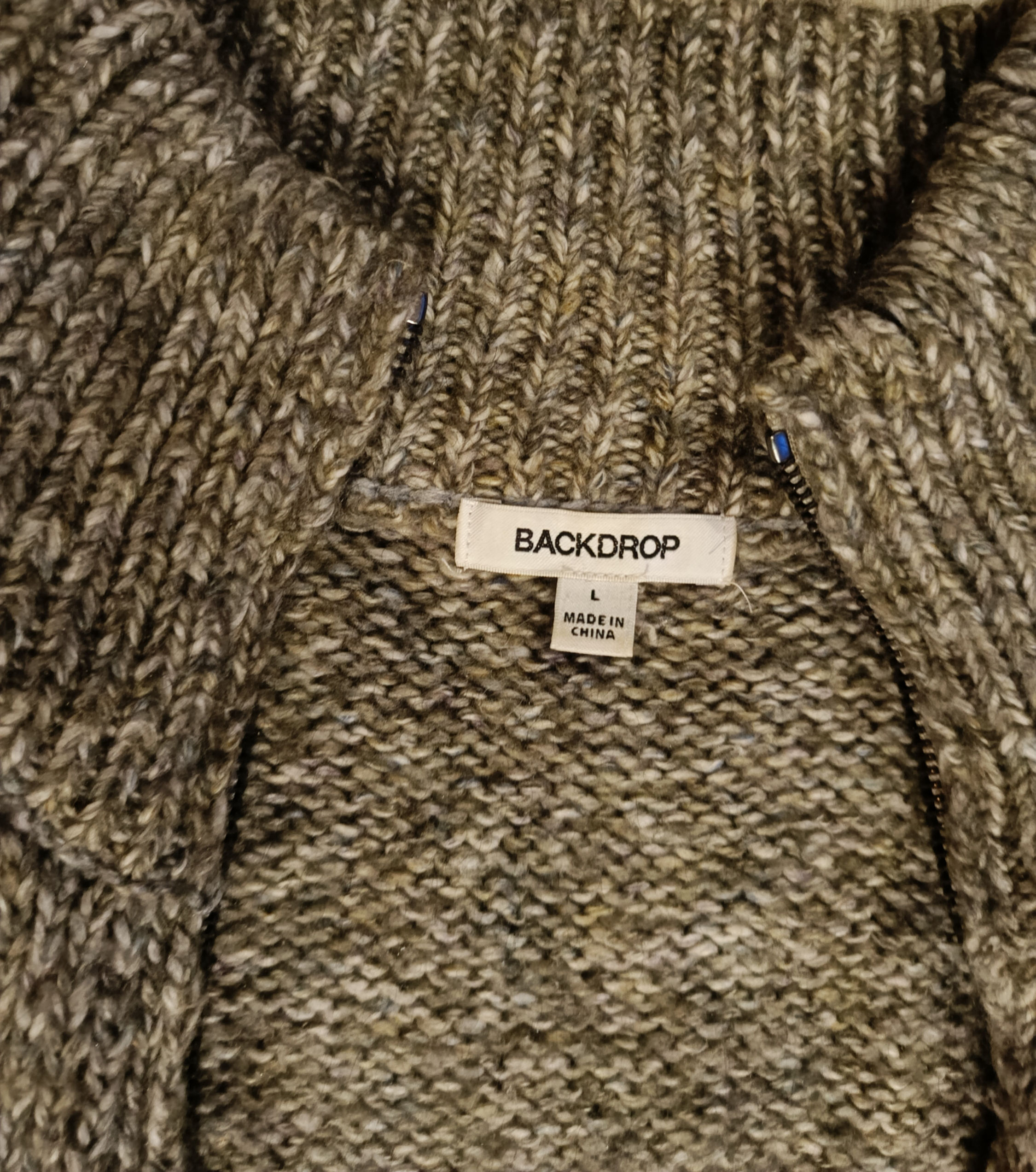 Chaleco Lana con cierre  / Talla L