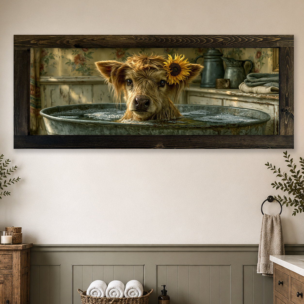 Sunday Bath at the Farmhouse