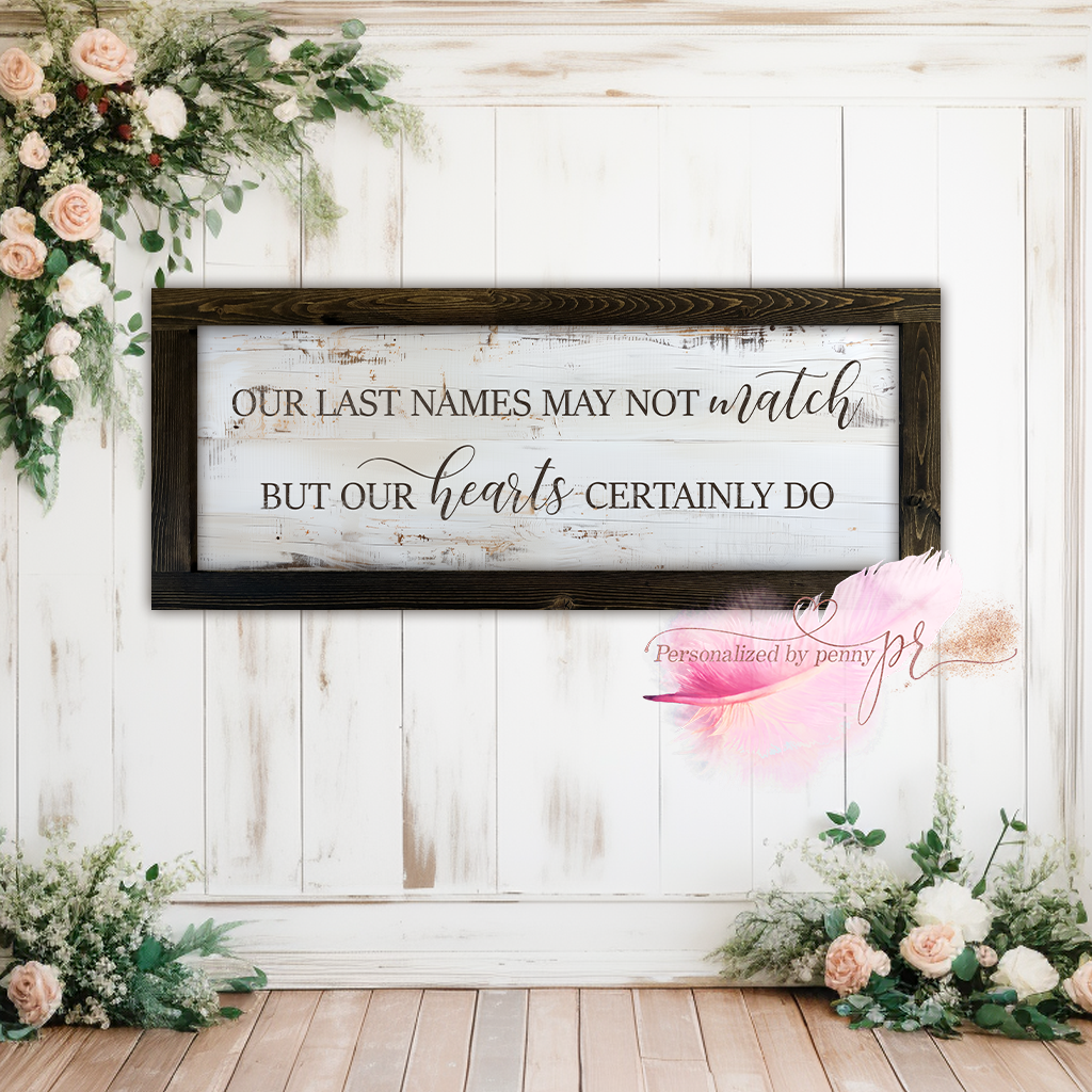 Our last names may not match # 106