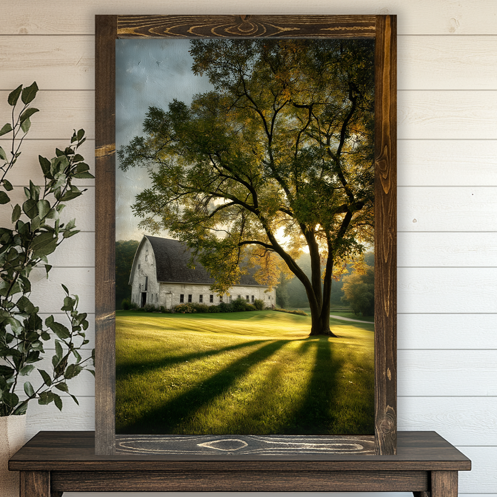 Morning at the White Barn