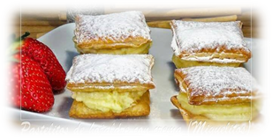 Pasteles Rellenos de Crema Pastelera