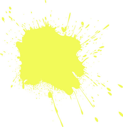 yellow splatter with shadow
