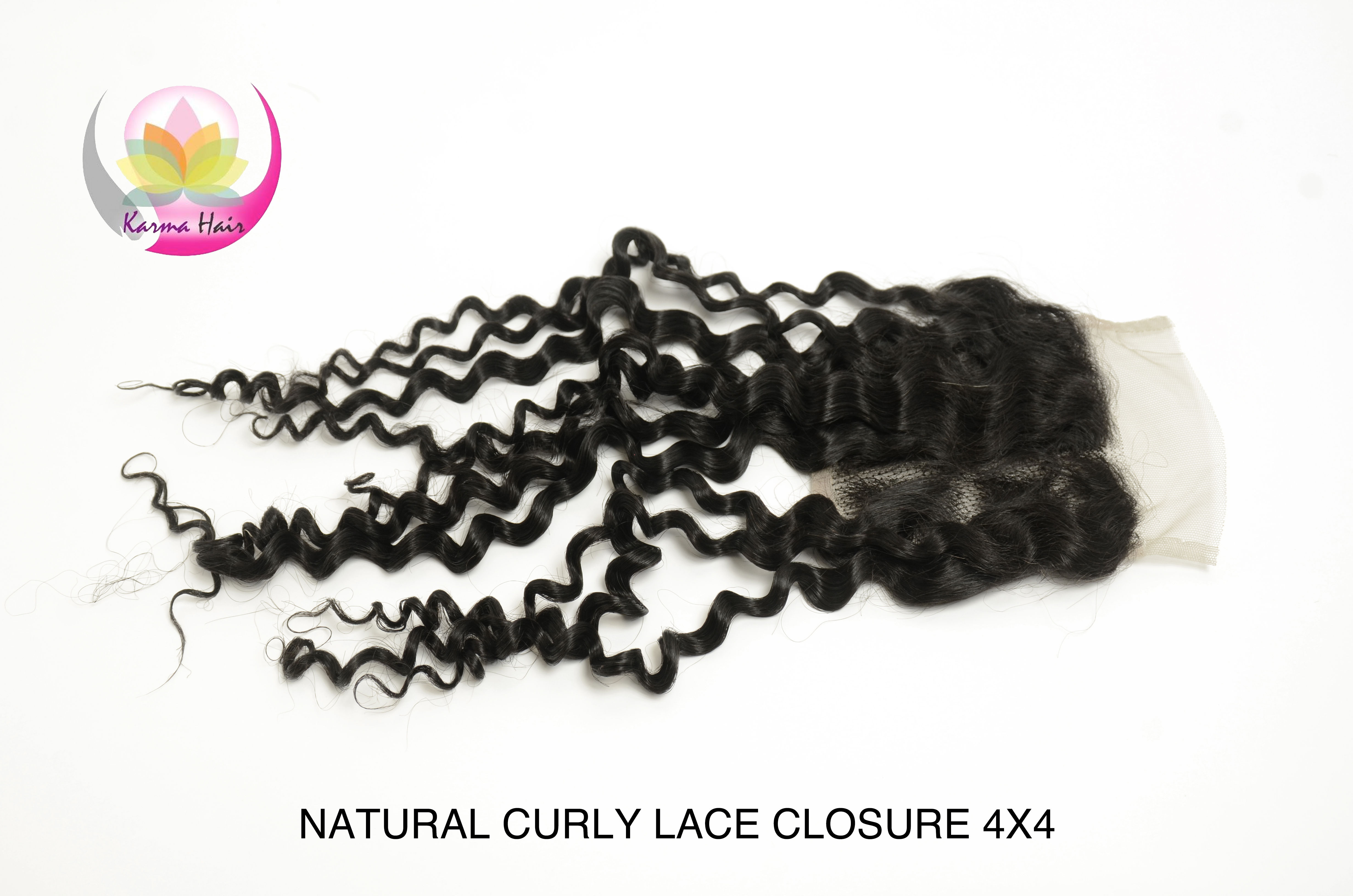 Lace Closure 4x4 Natural Curly