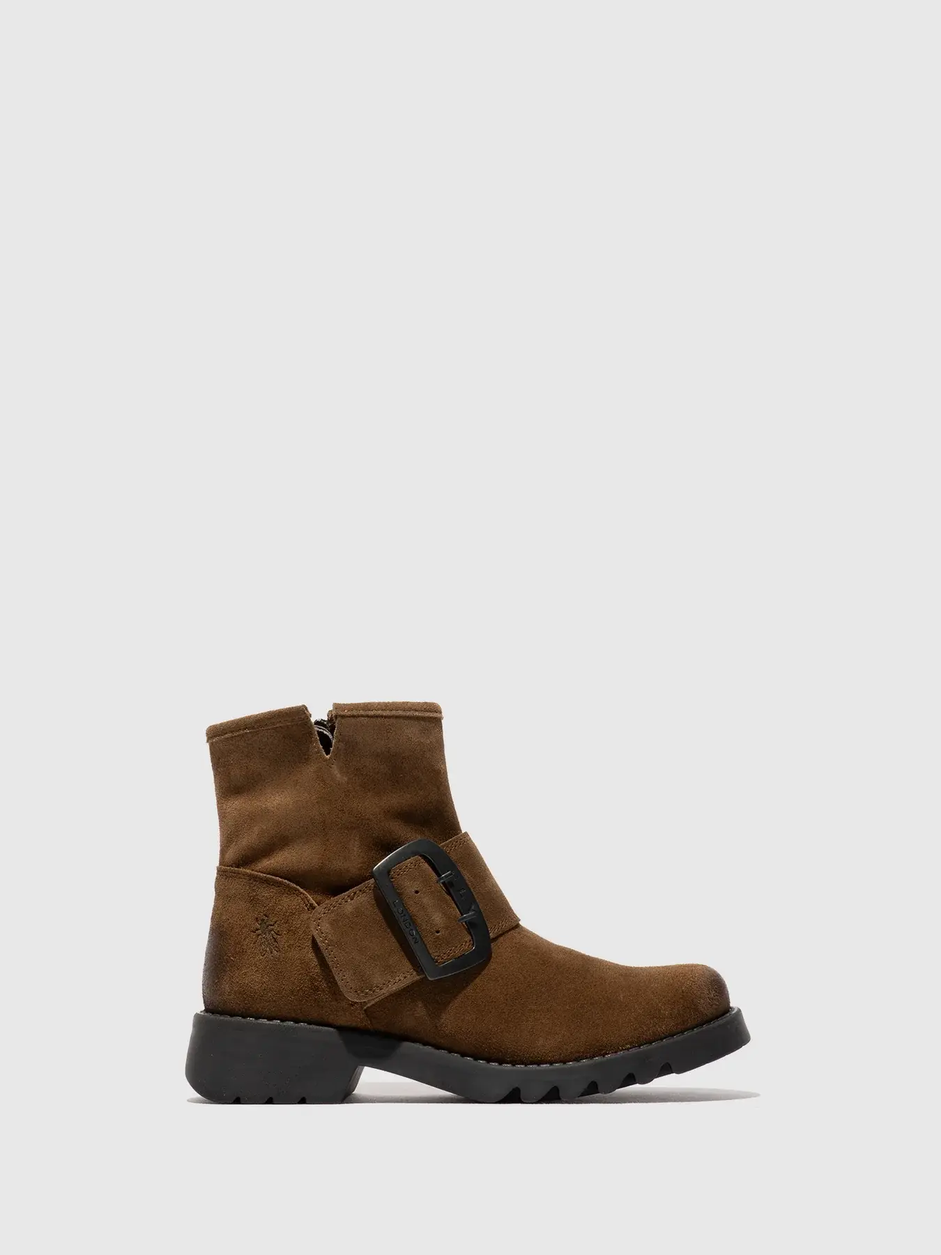 Fly Rily Elephant Buckle Ankle Boot