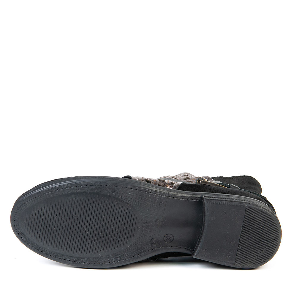 Thumbnail: Anzia Siyah Black Silver Boot