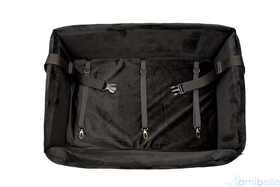 Miniaturbild: Hundesitz Transportsitz Hundeautositz Autositz Molly Memory Velvet Schwarz XL