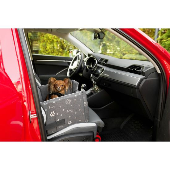 Miniaturbild: Hundesitz Autokörbchen Hundeautositz Autositz Emma-Silbergrau-M