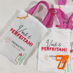 Mini ecobag personalizada - Ecobag João Pessoa