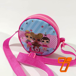 Bolsa Redonda Alça Transversal - 15x15cm