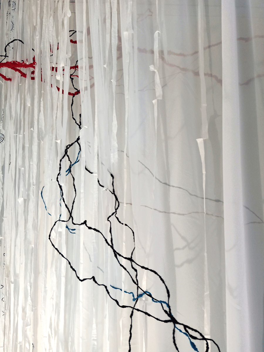Drawing detail from inside the gallery