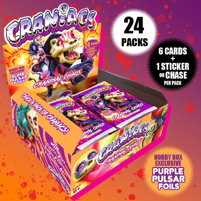SERIES 4 - CRANIMAL CHAOS Trading Cards HOBBY BOX
