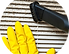 worker with yellow glove checking the vents