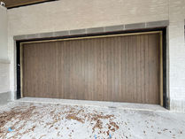 Wood impression garage door