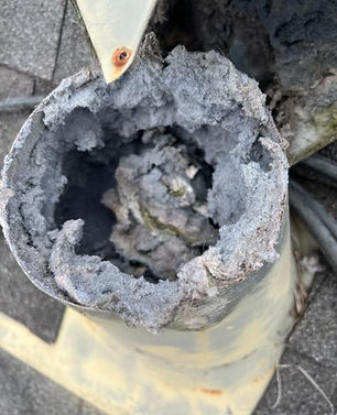 dryer not drying because of dryer vent is full with lint