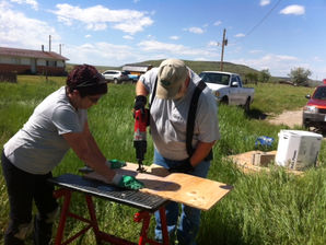 Repairs at the Crow Indian Reservation -
Pryor, MT (June 8 - 14, 2014)