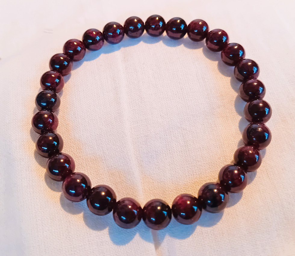 Blood garnet power bracelet