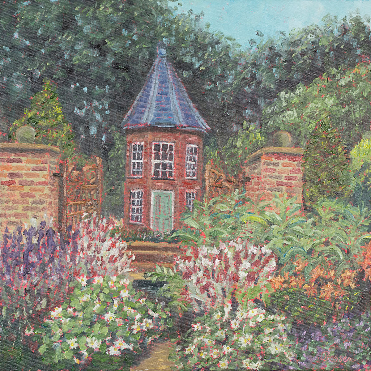 A Garden of 70 flowers (Oil Painting, Antrim Gardens, Jubilee)