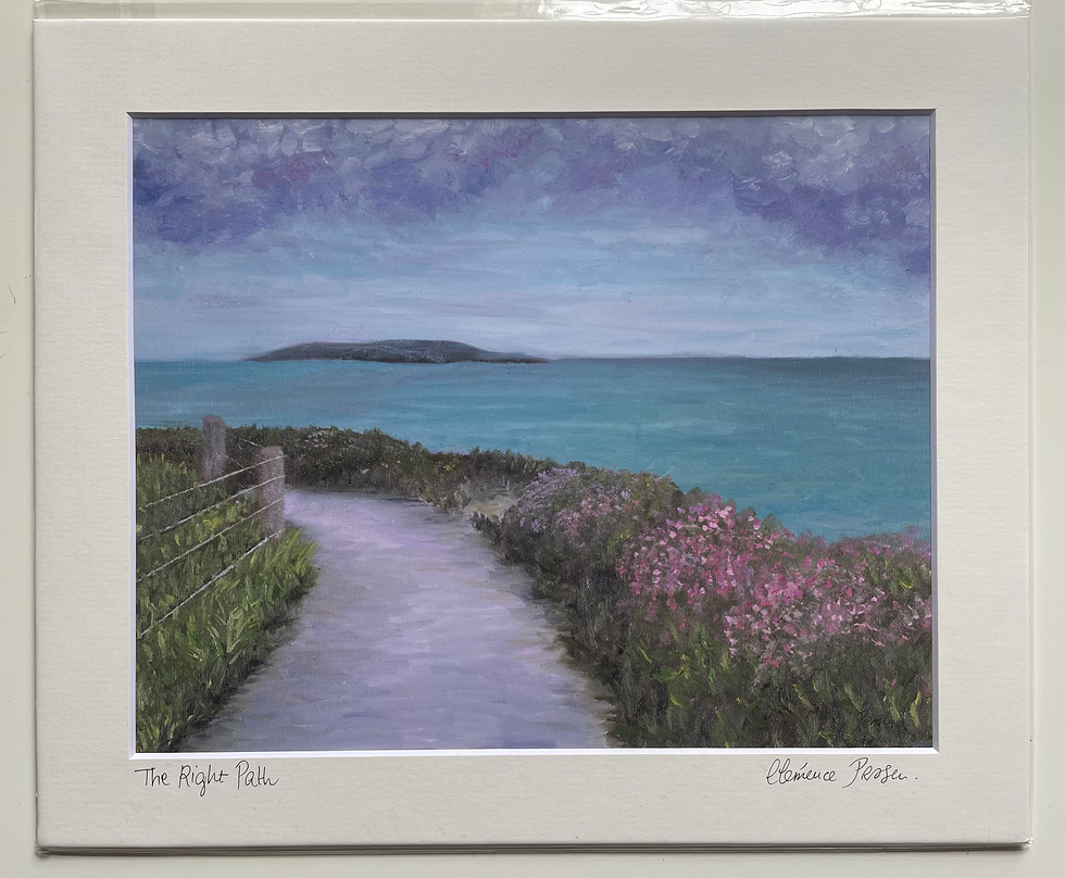Thumbnail: The Right Path - Irish Seascape Art Print (10"x12")