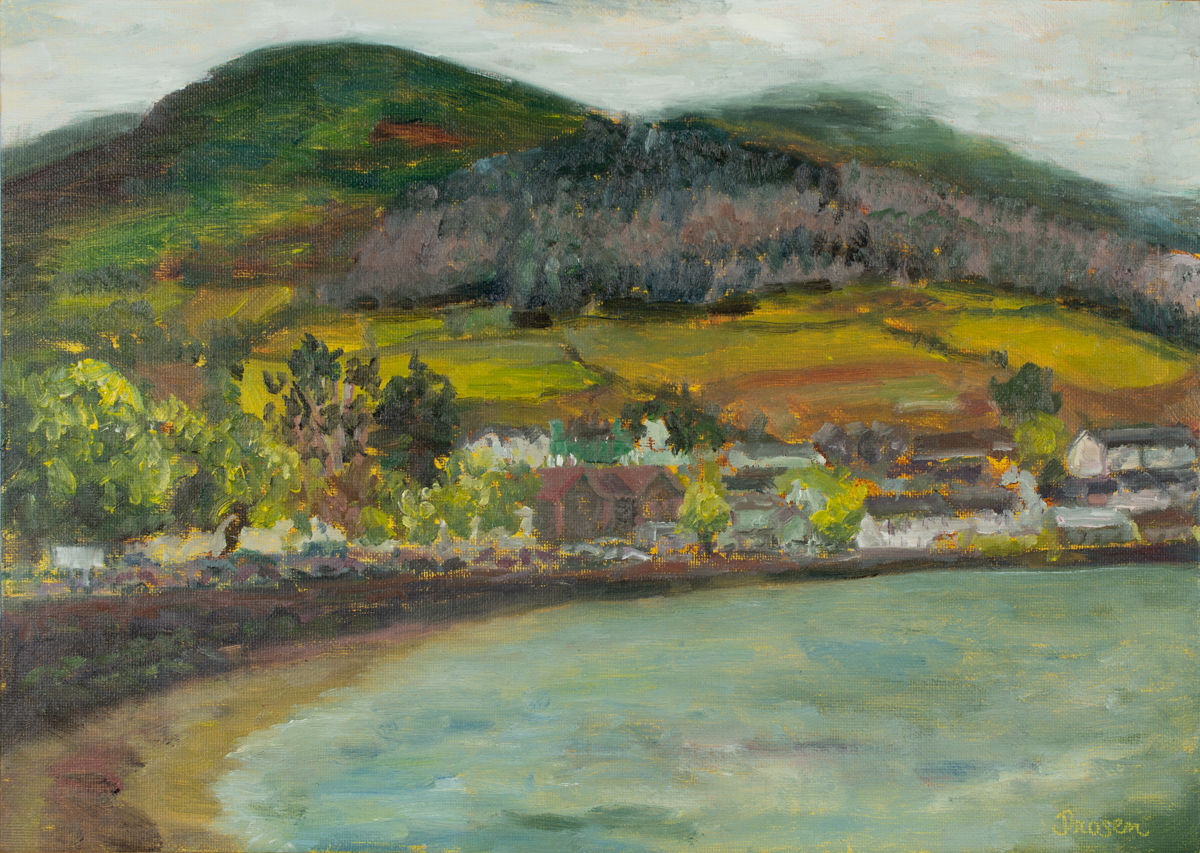 Between Sea and Mountain (Oil Painting, Carlingford)