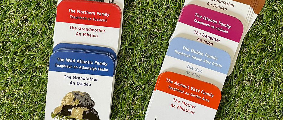 Irish Heritage Card Deck - The 7 Families of Ireland : Play and Learn Gaeilge