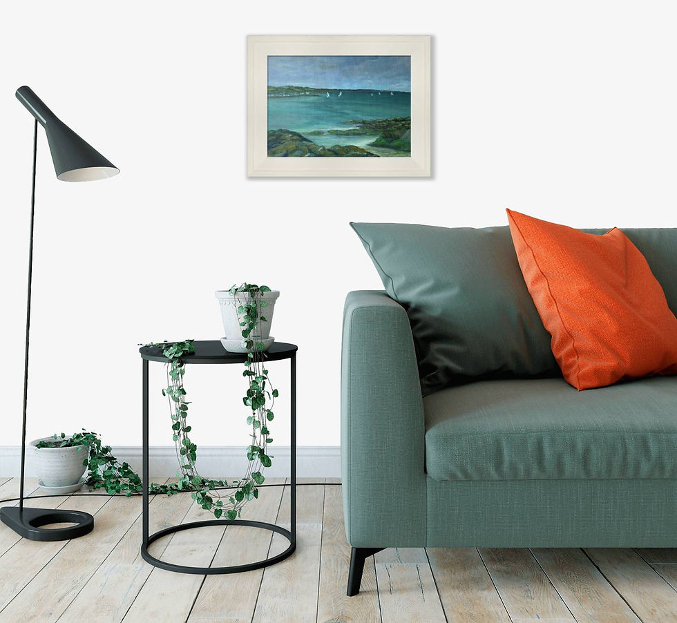 Thumbnail: The Calm Waters of Our Lives (Oil Painting, Irish Seascape)