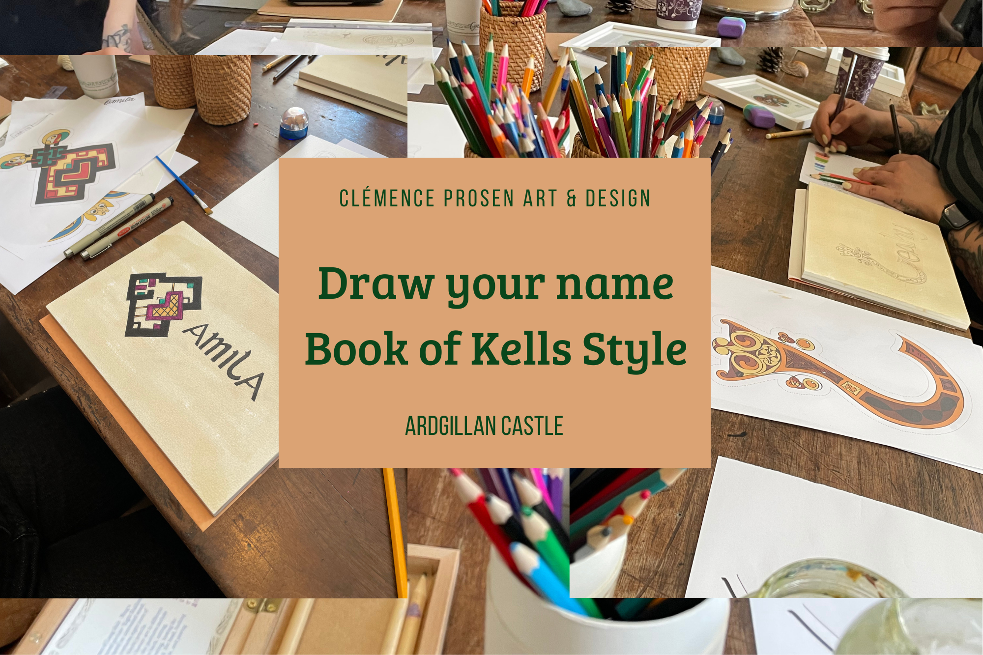 Draw Your name in Book of Kells-style Workshop