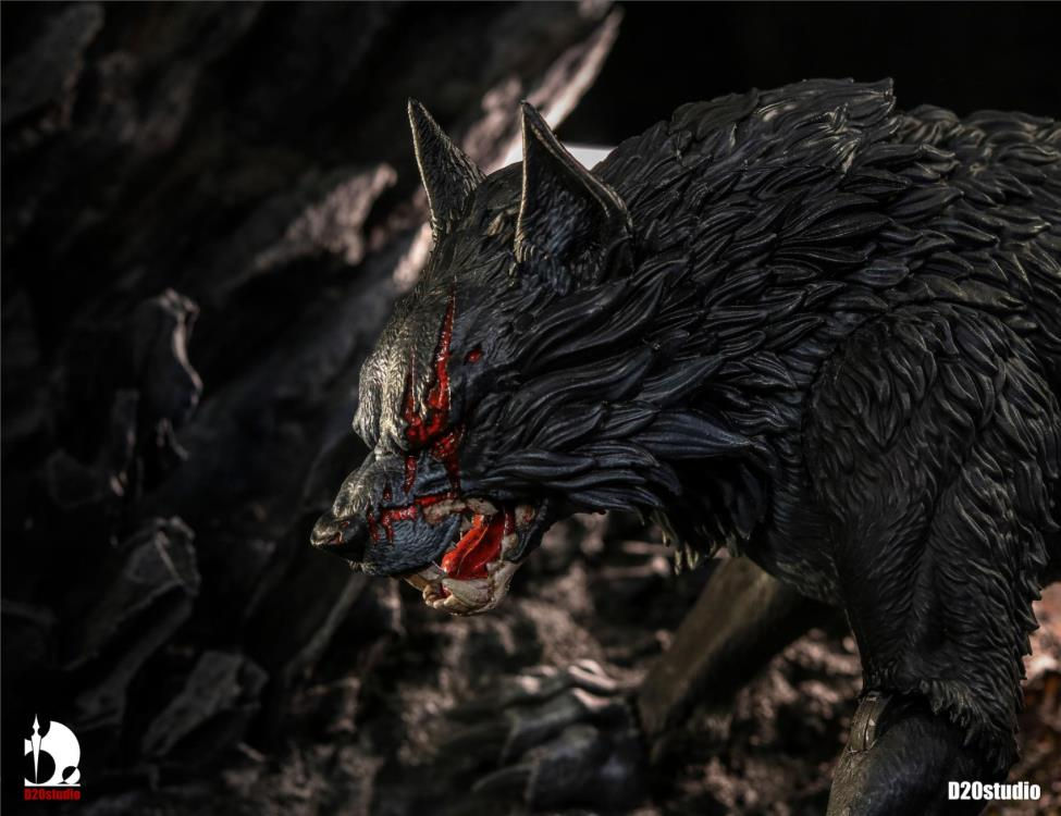 Thumbnail: [Pre-order] D20Studio Black Giant Wolf (Basic Ver.) 1/12 Scale Figure