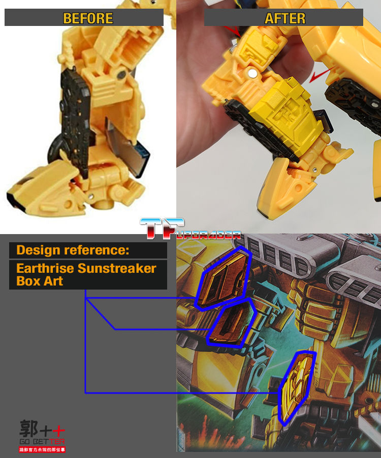 Thumbnail: [BtB Order] Go Better Studio SGW-82 Upgrade Kit for WFC Earthrise Sunstreaker