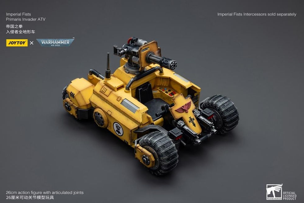 Thumbnail: [BtB Order] Joy Toy x Warhammer 40K Imperial Fists Primaris Invader ATV & Bike