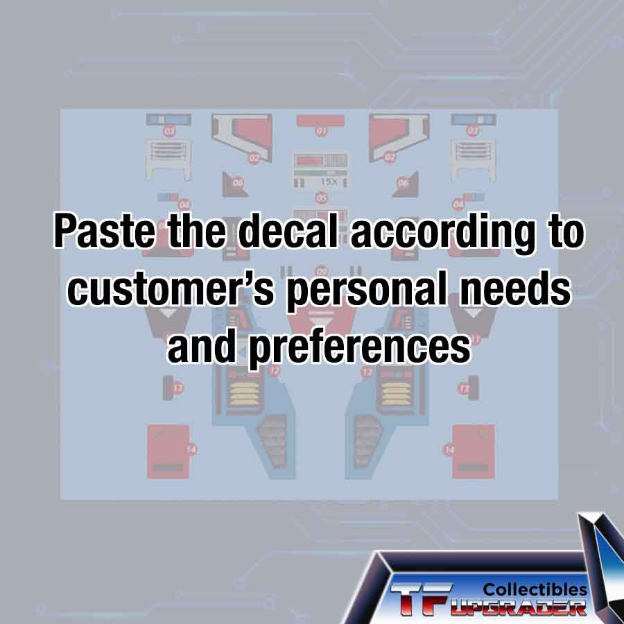 Thumbnail: [Back-to-Back Order] Water Slide Decal for Studio Series 86 Perceptor