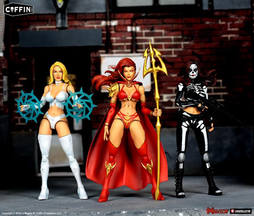 Thumbnail: [Pre-order] Executive Replicas La Muerta, Chaotica, Lady Satanus 1/12 Figure