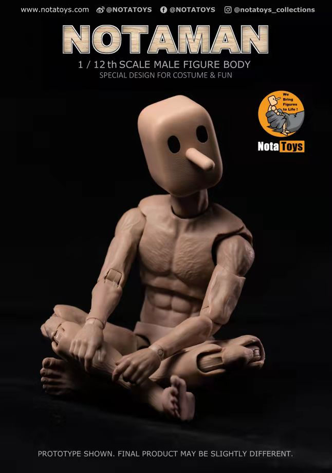 Thumbnail: [Back-to-Back Order] Nota Toys Notaman 1/12 Scale Male Figure Body