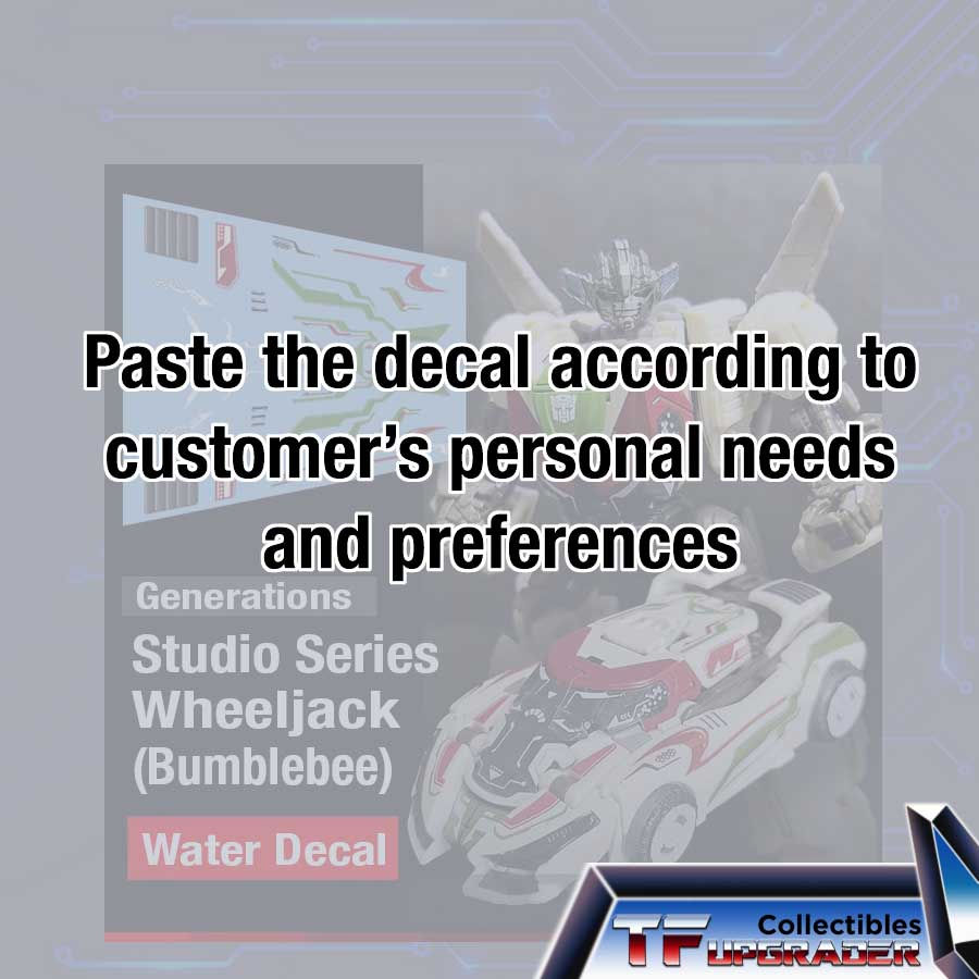 Thumbnail: [Back-to-Back Order] Water Slide Decal for Studio Series Wheeljack (Bumblebee)