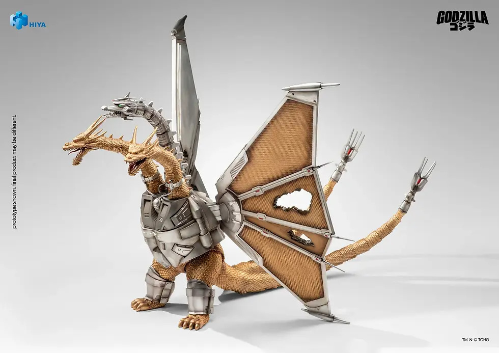 Thumbnail: [Q2 2027] Hiya Toys Godzilla (1991) Mechanical King Ghidorah Battle Damaged Ver