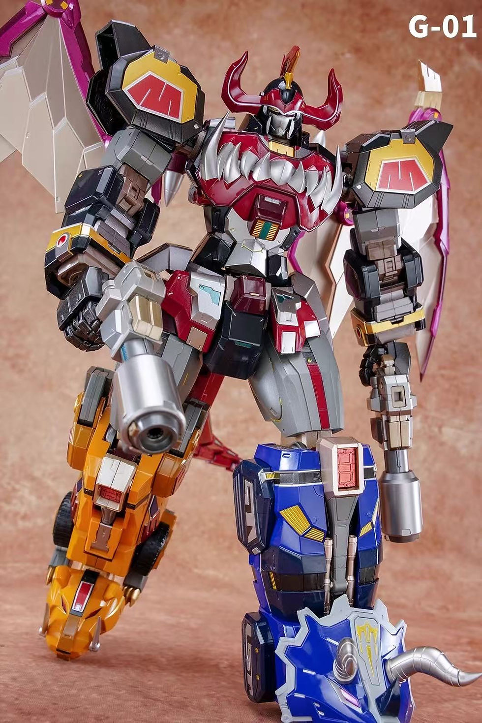 Thumbnail: [Oct 2025] Beast King Model G-01 Dino Megazord Alloy Frame Mecha