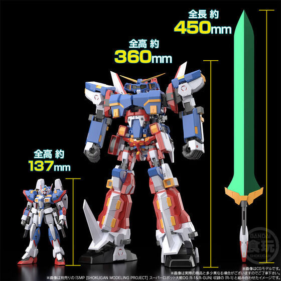 Thumbnail: [Pre-order] Bandai Super Robot Wars OG: SMP R-2 & R-3 Powered Model Kit Set