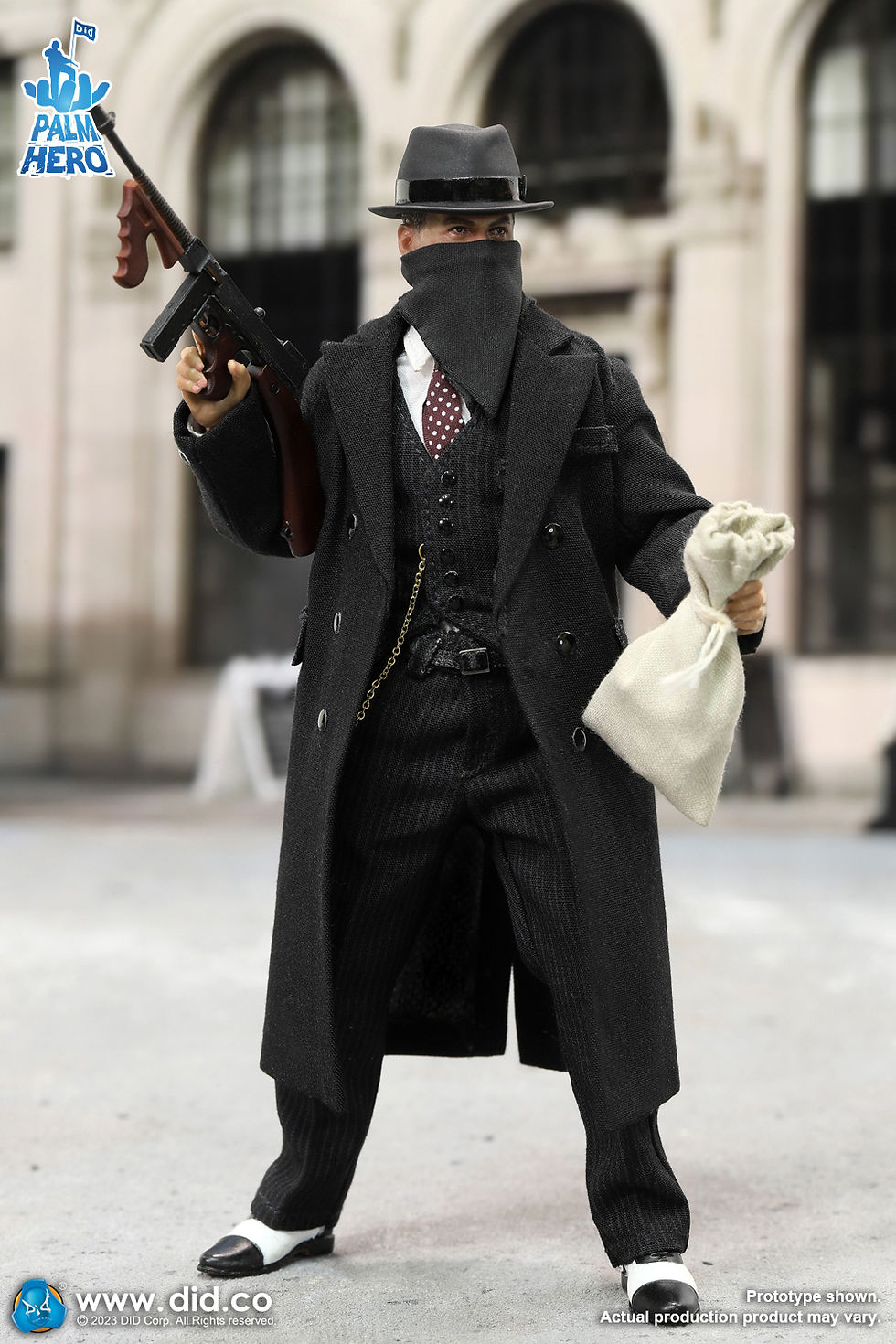Thumbnail: [Pre-order] DID 1/12 Palm Hero Series Chicago Gangster John Figure