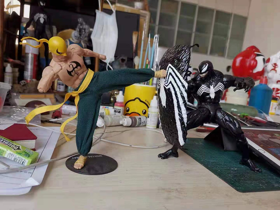 Thumbnail: [BtB Order] Pants & Belt 1/12 Accessories for DIY VToys Body Iron Fist