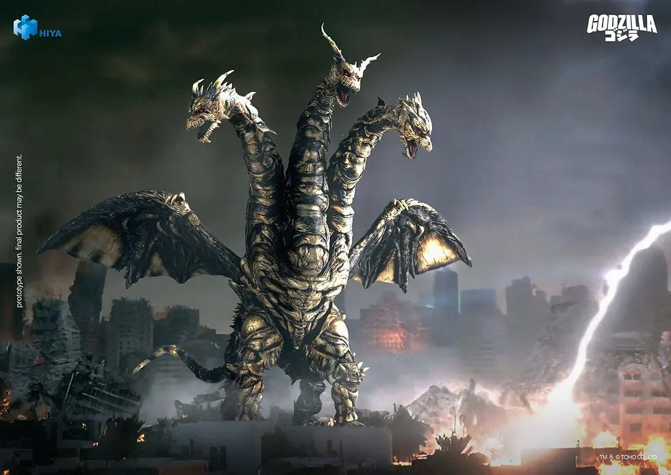 Thumbnail: [Q2 2027] Hiya Toys Godzilla: Final Wars (2004) Keizer Ghidorah Action Figure