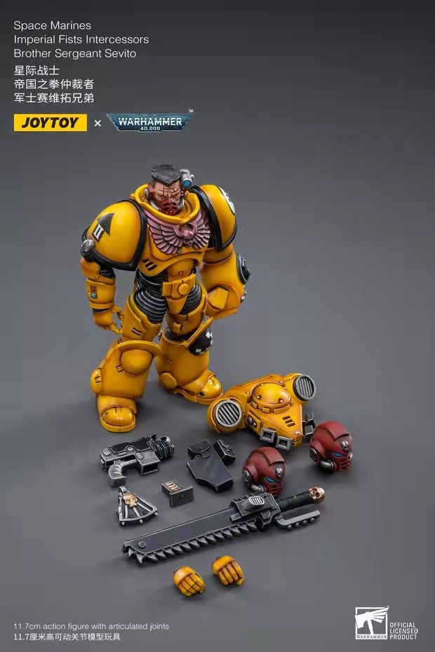 Thumbnail: [Pre-order] Joy Toy x Warhammer 40K 1/18 Space Marine Imperial Fists Intercessor