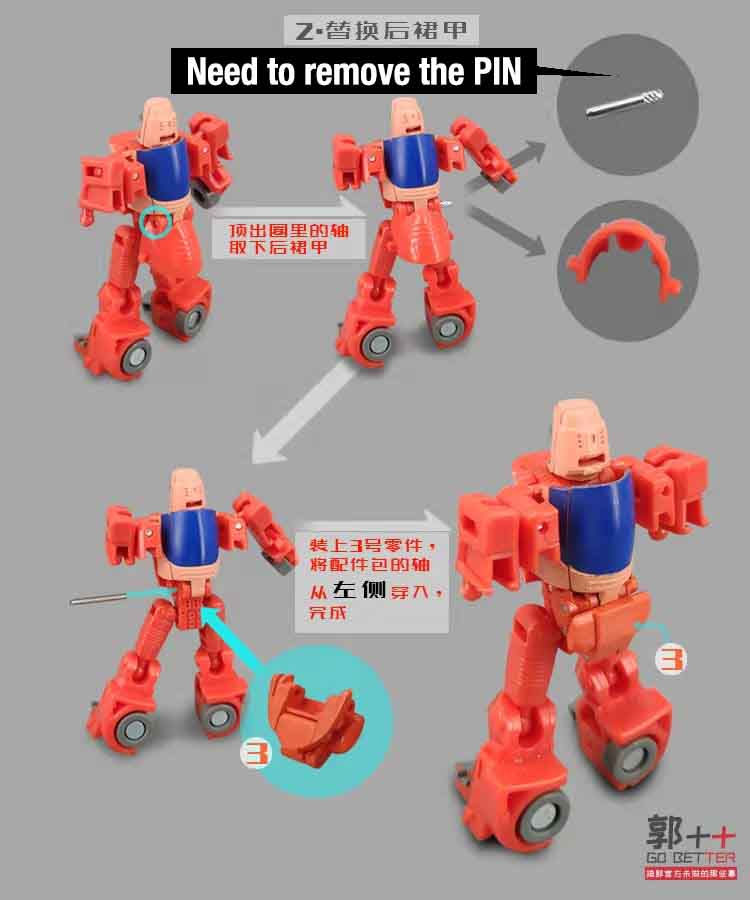 Thumbnail: Go Better Studio SGW-130 Upgrade Kit for Studio Series 86 Wheelie