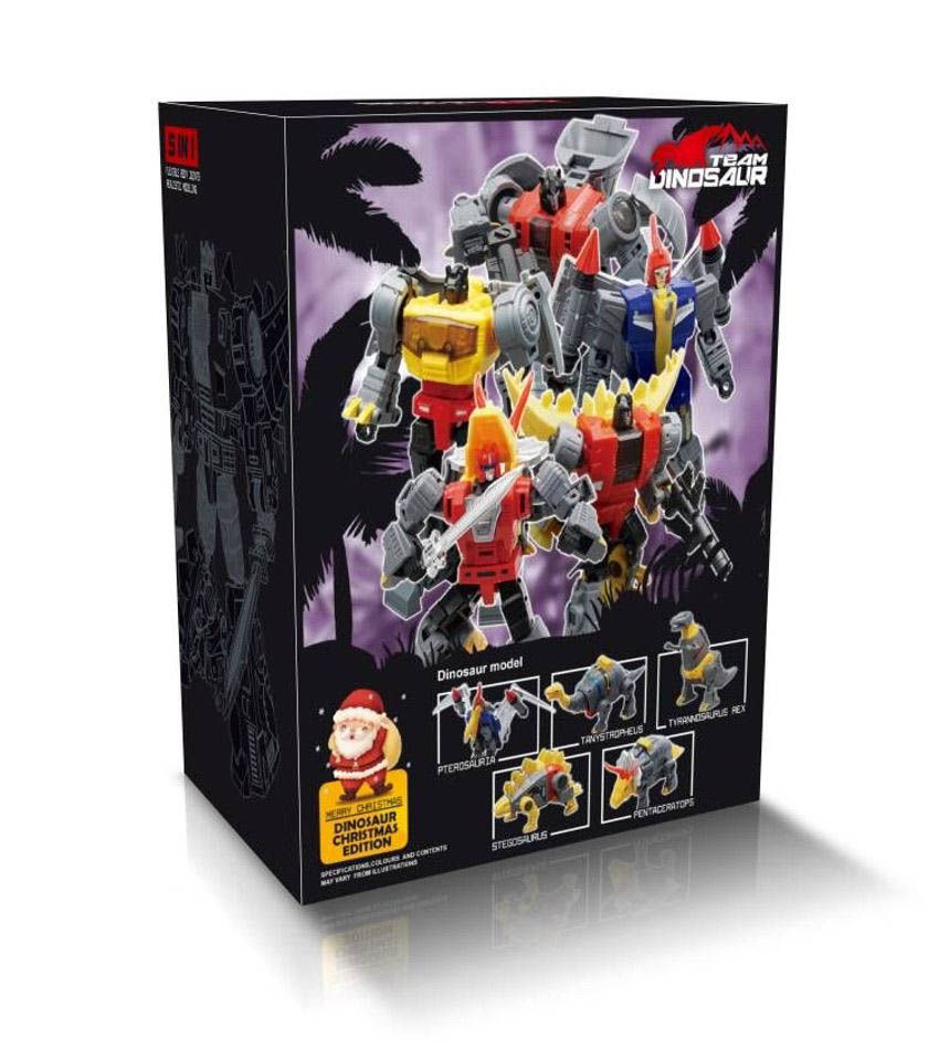 Thumbnail: [BtB Order] Mech Fans Toys MF-21N~25N Team Dinosaur Christmas Edition Set of 5