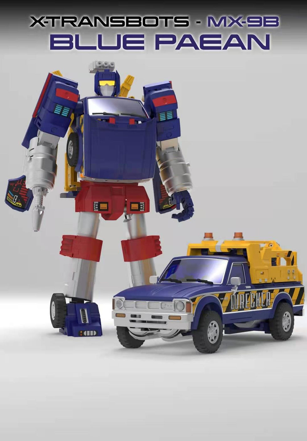 Thumbnail: [Pre-order] X-Transbots MasterX MX-9B Paean Diamond Blue Version