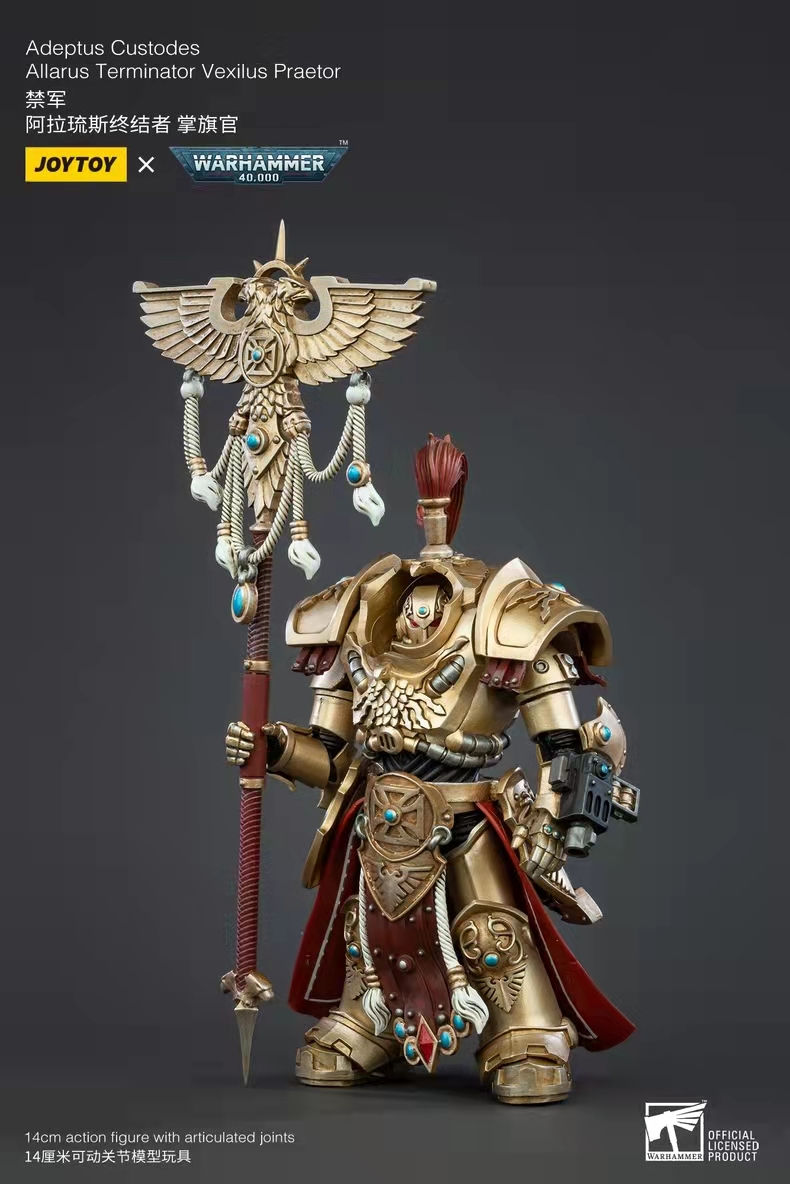 Thumbnail: [Pre-order] Joy Toy x Warhammer 40K 1/18 Adeptus Custodes Allarus Terminator
