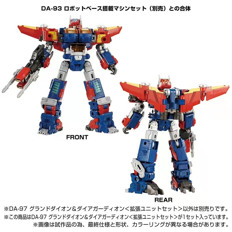 Thumbnail: [Pre-order] Takara Tomy Diaclone DA-97 Grand Dion & Diaguardion Expansion Unit