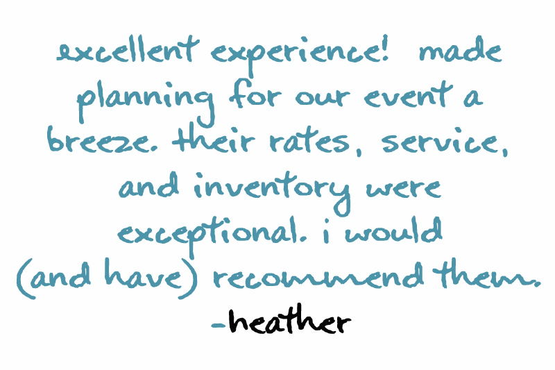 About Bellingham Event Rentals