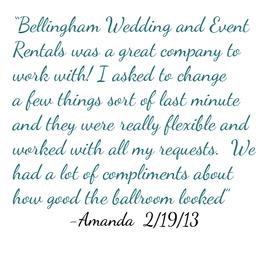 About Bellingham Event Rentals